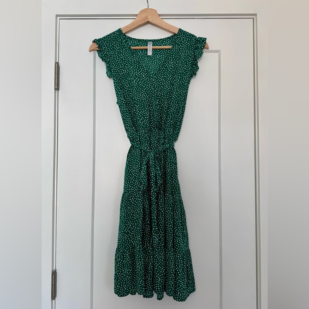 Green Polka Dot Dress 🍀